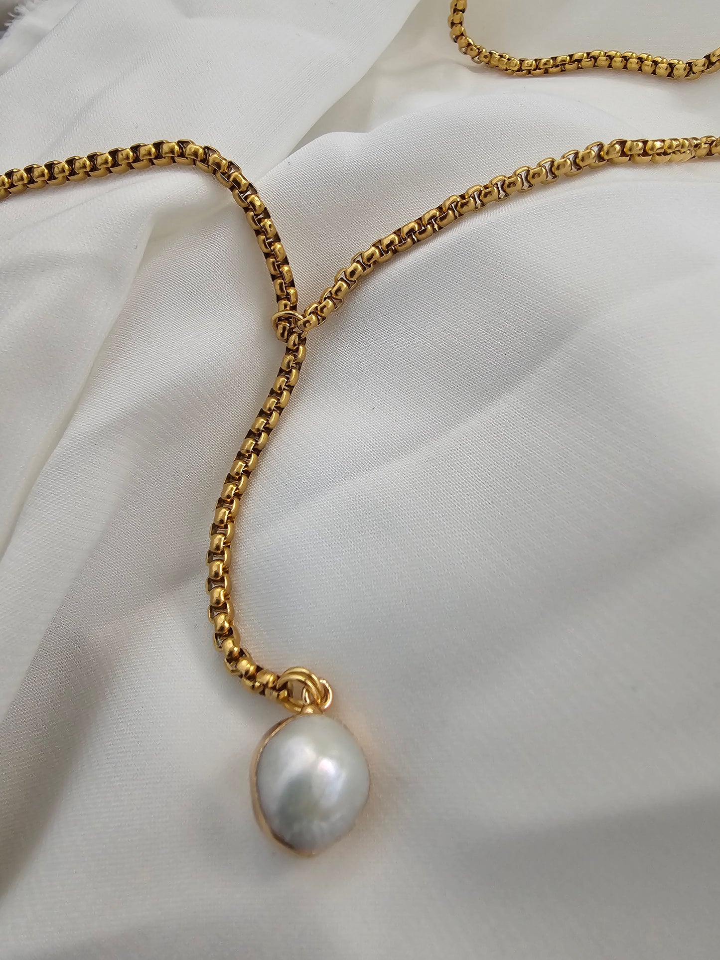 Colar Pearl Lariat